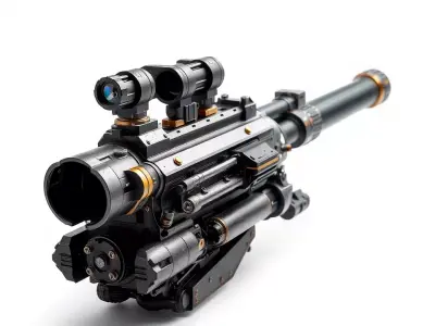 Futuristic Tactical Scope Model Pack Low-poly 3D model purchase