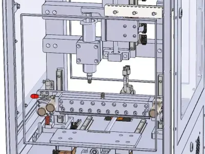 Vertical High-Speed Visual Glue Dispensing Machine 3D CAD Model 3D model