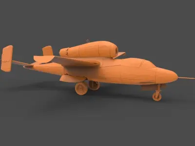 Heinkel He 162 3D print model