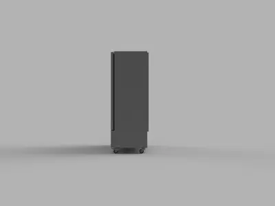 Double Upright Refrigerator or Freezer 3D model