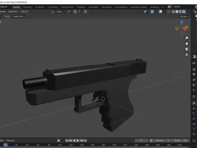 glock 18 Free low-poly 3D model