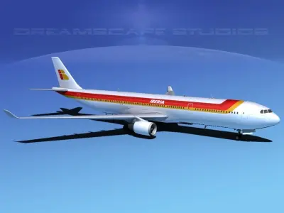Airbus A330-300 Iberia 3D model