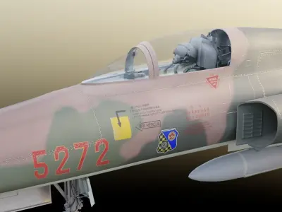 F-5E Jet Fighter Taiwan 3D model