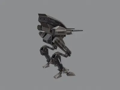 Mech 1 star wars robot Low-poly 3D model