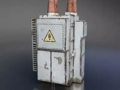 Power Transformer Low-poly 3D model purchase
