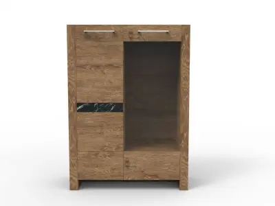 Modern Cabinet Low-poly 3D model