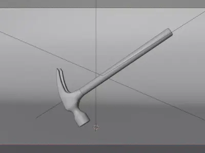 Realistic Claw Hammer 3D Model Free 3D model