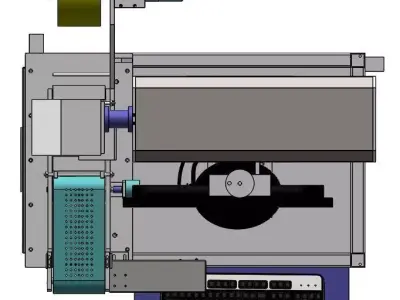 Label automatic laser engraving equipment 3D model