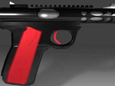 Tactical pistol Free low-poly 3D model