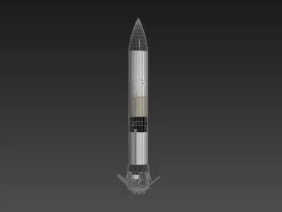 Stars-4 Missile 3D model