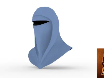 IMPERIAL GUARD WEARABLE HELMET READY TO 3D PRINTING 3D model