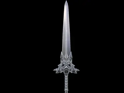 Fantazy Sword  Low-poly 3D model