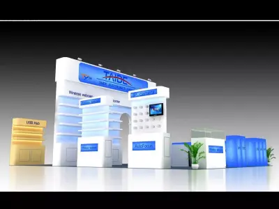 Exhibition - Area -6X9-3DMAX2009-028 3D model