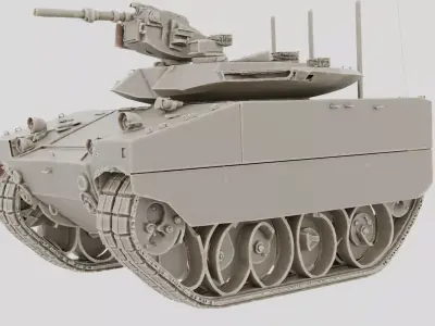 Armored Military Engineering Vehicle for 3D print 3D model