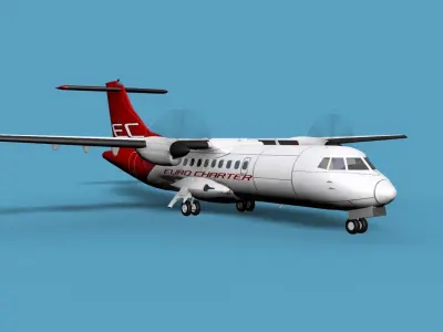 ATR  ATR-42-500 EuroCharter 3D model