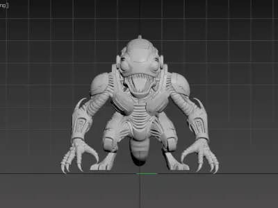 Cartoon robot 2 3D model