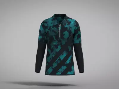 Military Outfit - T-shirt Low-poly 3D model buy