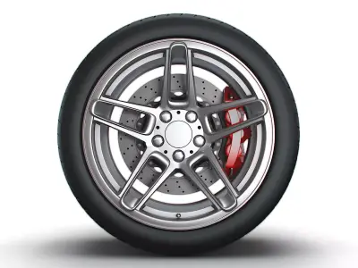 AC SCHNITZER type II wheel 3D model
