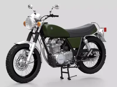 2010 - Yamaha SR 400 EFI 3D model