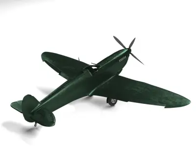 Spitfire plane 3D model