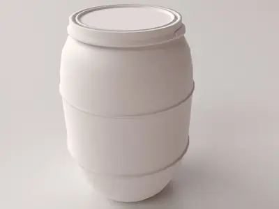 HPDE Drum Container 3D model