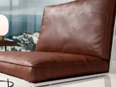  Replica Vigor Norr11 Armchair Model, Rich Brown 