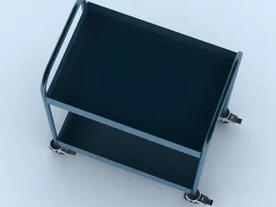 Tableware collection cart 3D model