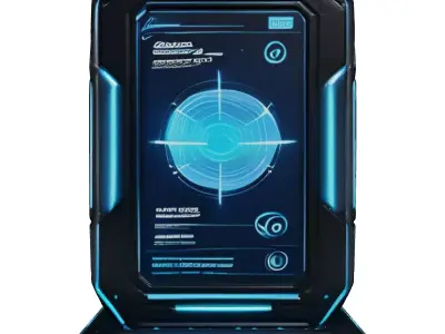 Futuristic Holographic Communicator 3D Model 3D model