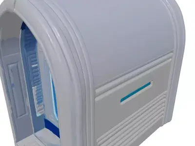 SciFi Wall Receptacle Neon 3D model