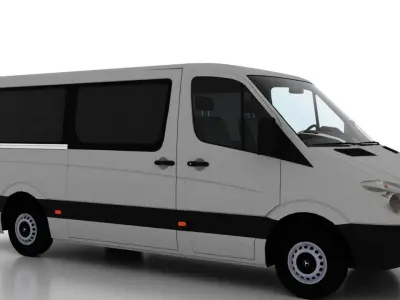 Mercedes Benz Sprinter L2H1 2009 Passenger EU 3D model