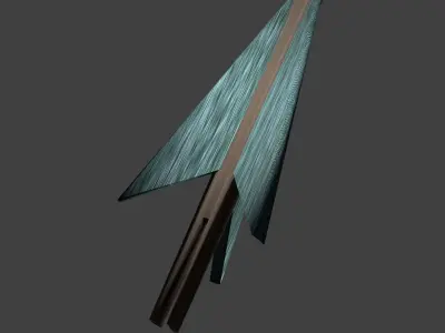 Wooden Arrow Free low-poly 3D model