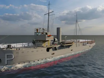 collection ships-Bulk carrier ship-shiphouse 3D model