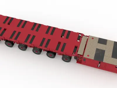 Mammoet Self Propelled Modular Rigging 3D model