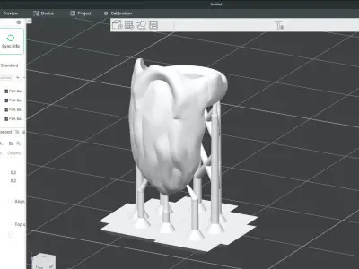 Custom3Dprint Minifigure Accessory - Minifigure Beard S1 - 08 3D print model