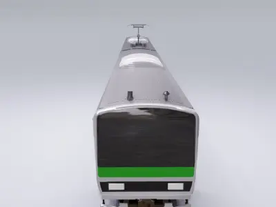 Japan Railway Train model in Blender 3D 3D model