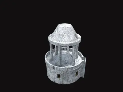 Lighthouse of Alexandria V03 Low-poly 3D model