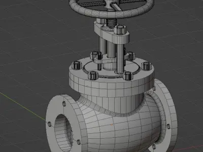 stop-valve 3D model