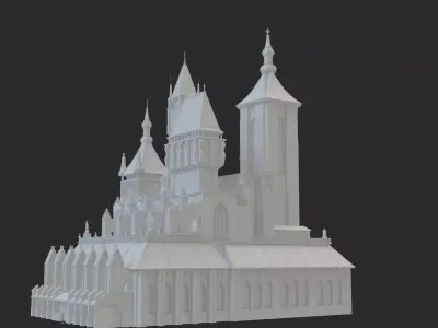 old castle Low-poly 3D model purchase