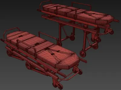 Ambulatory Stretcher 3D model