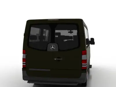 Mercedes Benz Sprinter L2H1 2015 Passenger UK 3D model