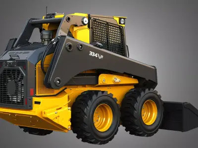 335 P - 334 P Compact Track - Skid Steer Loaders 2 in 1 3D Model Pack