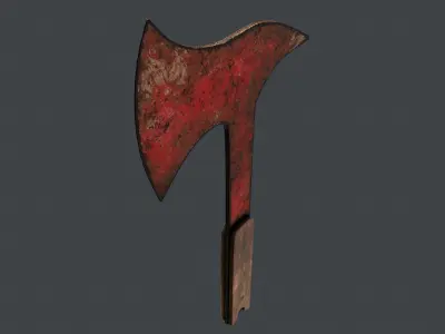 Axe Rusty Free 3D model
