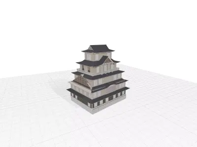 Oriental tower Free 3D model