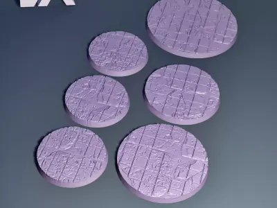 HD Base Set 28 - Shattered Tiles 3D print model