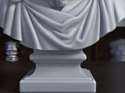 Odin Bust Sculpture 3D Printable STL File 3D print model