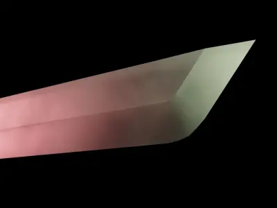 Katana Sword Game Prop-Medieval Asset Low-poly 3D model