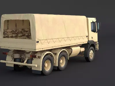 Generic 6x4 Military Desert Camo Truck 3D model