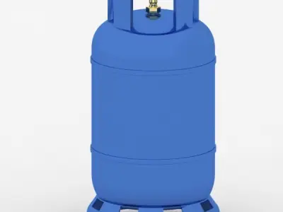 Gas Cylinder 3D Model Free 3D model