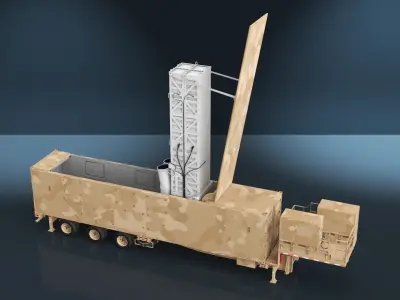 Missile Launcher Sand Camo on Alert 3D model