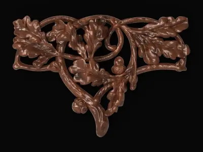 furniture ornate bracket 3D print model